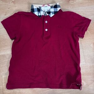 Boy 6 red polo shirt